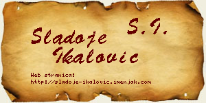 Sladoje Ikalović vizit kartica